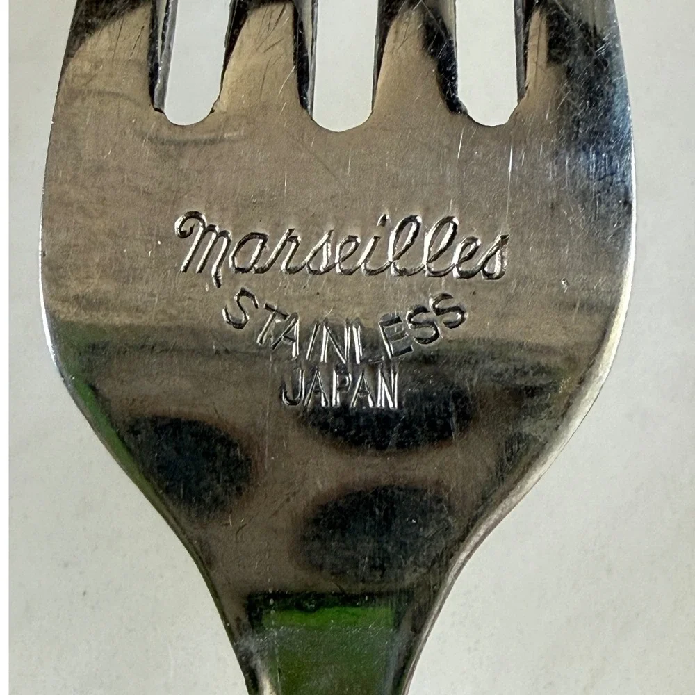 MARSEILLES FORK AND SPOON Stainless Japan Floral Flatware Replacement Pieces
